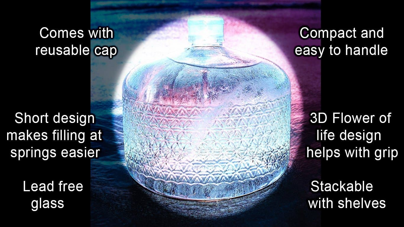 Empty 2.5 Gallon Glass Jug